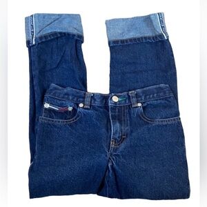 Vintage Tommy Girl Jeans cuff jeans with logo Girl’s size 7